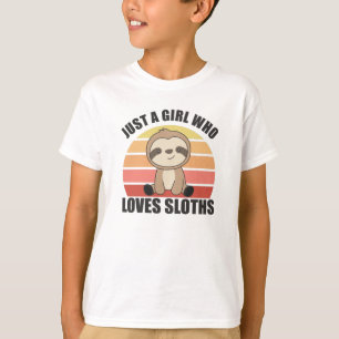 Camiseta Só uma garota que ama a vindima de animais bonitos