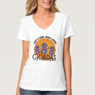 Camiseta Só uma garota que ama as cicadas, cicadas 2024