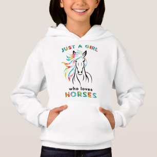 Camiseta Só uma garota que ama cavalos
