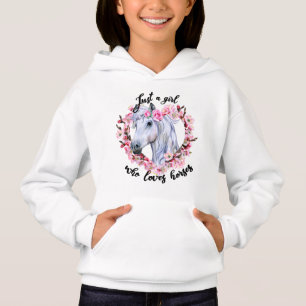 Camiseta Só uma garota que ama cavalos, cavaleiros