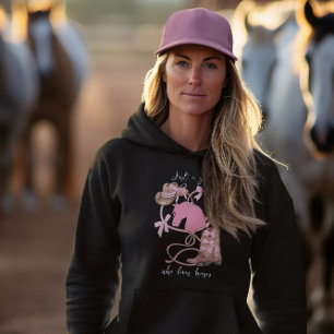 Camiseta Só uma garota que ama cavalos, ocidental, rodeio, 