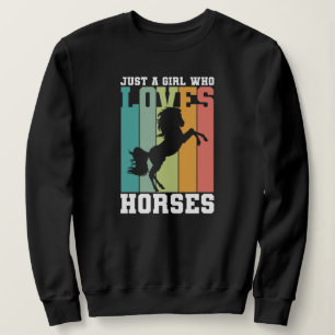 Camiseta Só uma garota que ama Cavalos   Rapariga de Caval