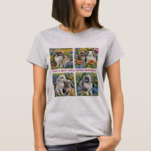 Camiseta Só uma garota que ama coelhinhos