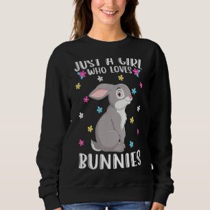 Camiseta Só Uma Garota Que Ama Coelho Engraçado
