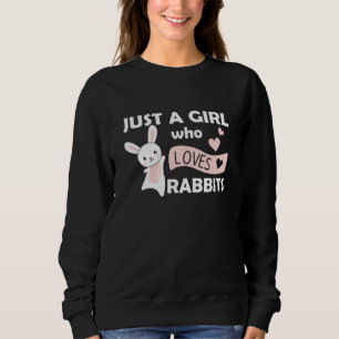 Camiseta Só Uma Garota Que Ama Coelhos Que Ama A Lebre Doce