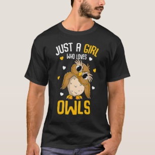 Camiseta Só uma garota que ama coruja