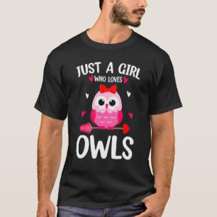 Camiseta Só uma garota que ama coruja