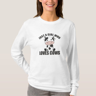 Camiseta Só Uma Garota Que Ama Fazenda De Vaca