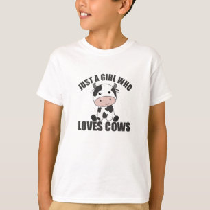 Camiseta Só Uma Garota Que Ama Fazenda De Vaca