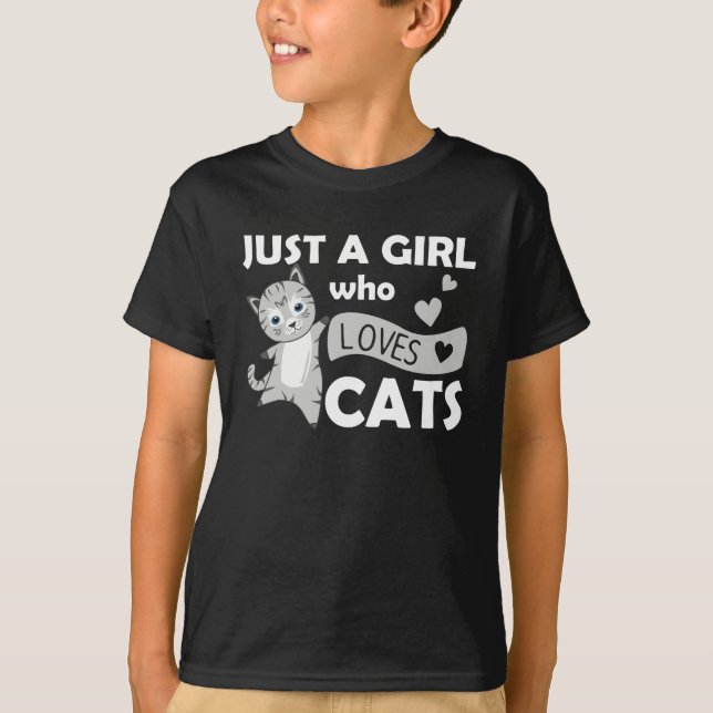 Camiseta Só uma garota que ama Gato Doce (Frente)