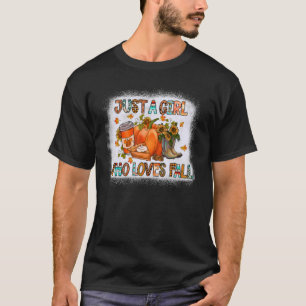 Camiseta Só uma garota que ama Gemstone Turco caído