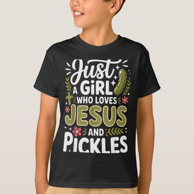 Camiseta Só Uma Garota Que Ama Jesus E Ckles (Frente)