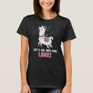 Camiseta Só uma garota que ama Lamas Lama Lama