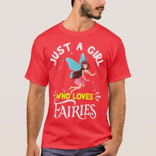 Camiseta Só uma garota que ama livros e fadas Princesa F