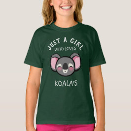 Camiseta Só uma garota que ama o Koala