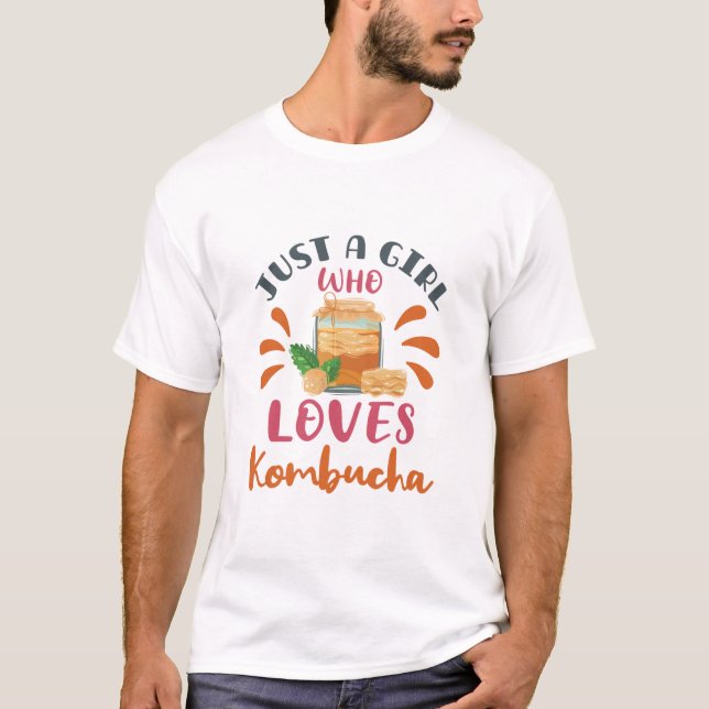 Camiseta Só uma garota que ama o Kombucha Tea (Frente)