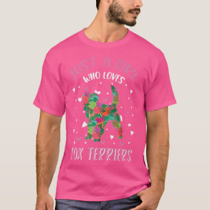 Camiseta Só uma garota que ama o terriers da Terrier Girl