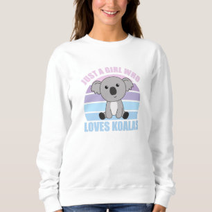 Camiseta Só Uma Garota Que Ama Os Animais Bonitos De Koala
