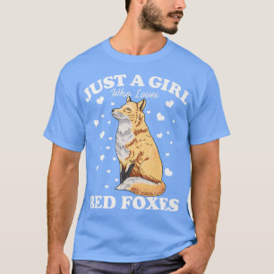 Camiseta Só uma garota que ama os inimigos vermelhos, um an