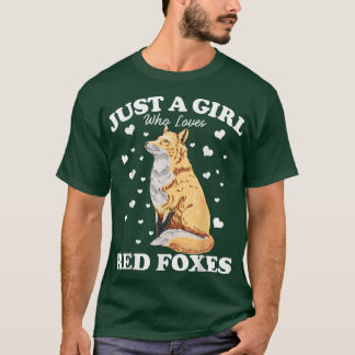 Camiseta Só uma garota que ama os inimigos vermelhos, um an