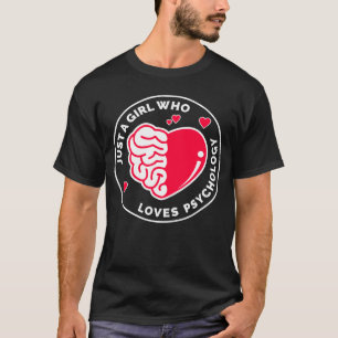 Camiseta Só uma garota que ama psicologia