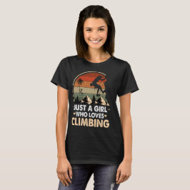 Camiseta Só uma garota que ama subir na Vintage