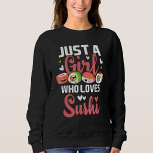 Camiseta Só uma garota que ama sushi - Comida japonesa