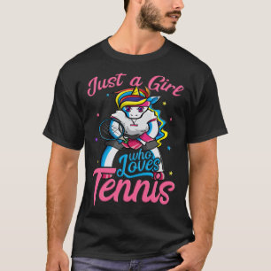 Camiseta Só uma garota que ama Tênis Unicorn Tênis