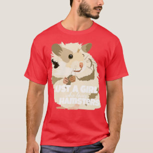 Camiseta Só uma garota que ama um fazendeiro de Hamster 1