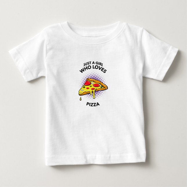 Camiseta Só uma garota que ama uma comida italiana engraçad (Frente)