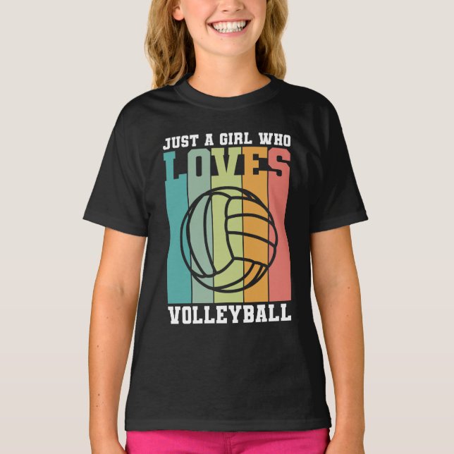 Camiseta Só uma garota que ama vôlei (Frente)