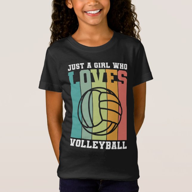 Camiseta Só uma garota que ama vôlei (Frente)