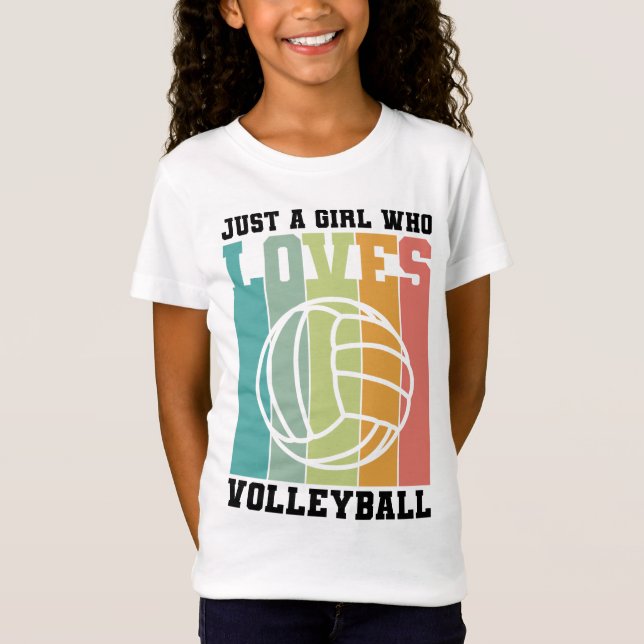 Camiseta Só uma garota que ama vôlei (Frente)