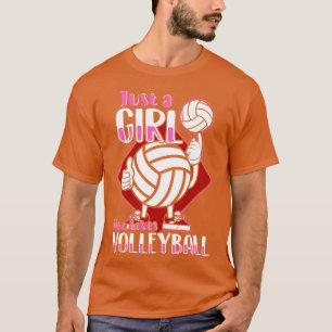 Camiseta Só Uma Garota Que Ama Voleibol