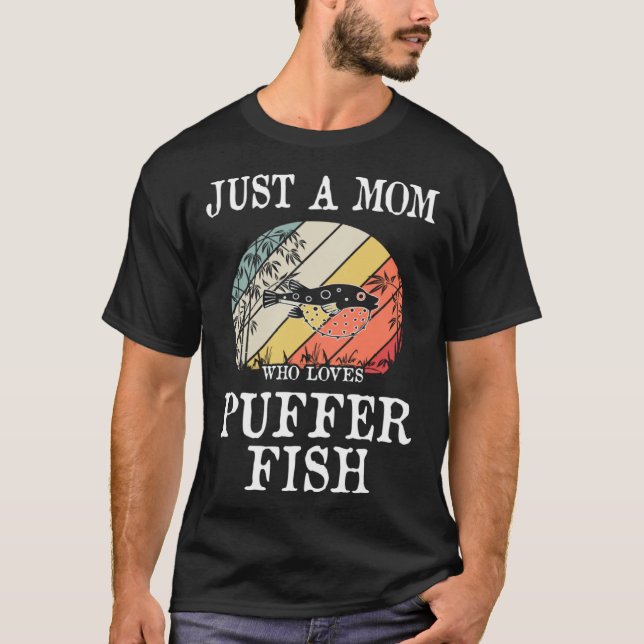 Camiseta Só Uma Mãe Que Ama Peixe Buffer (Frente)