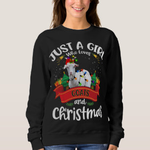 Camiseta Só Uma Menina Que Adora Cabras E Papais noeis De N
