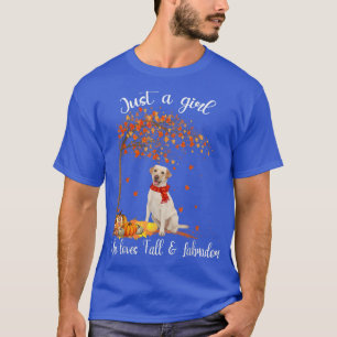 Camiseta Só Uma Menina Que Adora Cair E Labrador Pumpkin Sp