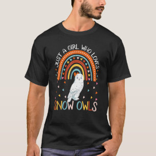 Camiseta Só Uma Menina Que Adora Corujas Para Miúdas Mulher