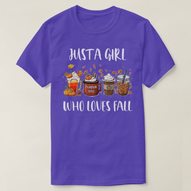 Camiseta Só Uma Menina Que Adora O Café Da Pumpkin (Frente do Design)