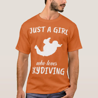 Camiseta Só Uma Menina Que Adora O Skydiving 1