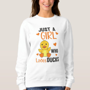 Camiseta Só Uma Menina Que Adora Patos - Pato De Animais B