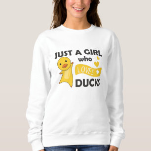 Camiseta Só Uma Menina Que Adora Patos - Pato De Animais Bo