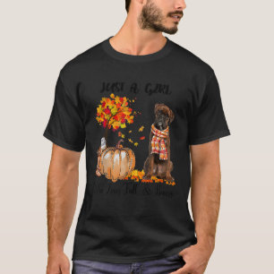 Camiseta Só Uma Menina Que Adora Pumpk De Cair E Brindle Bo