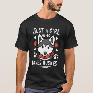 Camiseta Só Uma Menina Que Adora Roucos Dando Um Rouco De C