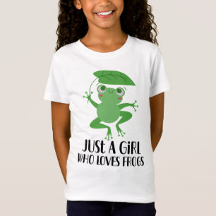 Camiseta Só Uma Menina Que Adora Sapos Fatos De Sapo