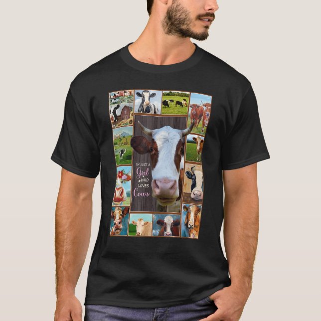 Camiseta Só Uma Menina Que Adora Vaca Fa De Vaca (Frente)