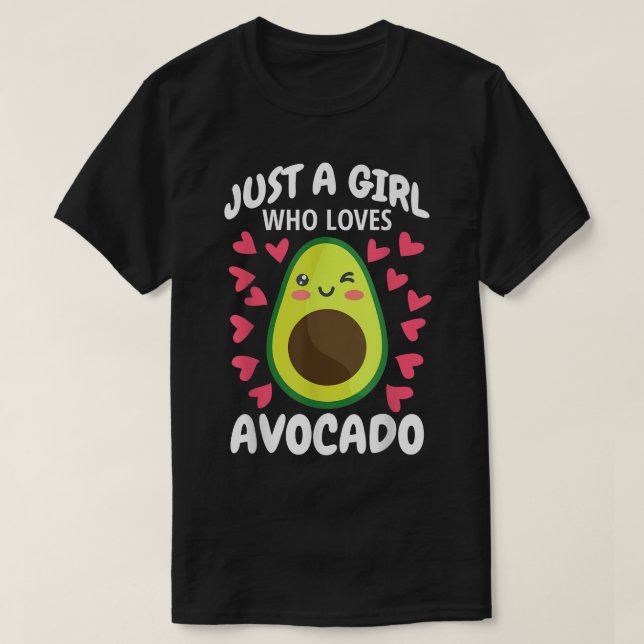 Camiseta Só Uma Menina Que Ama A Besta Avocado (Frente do Design)