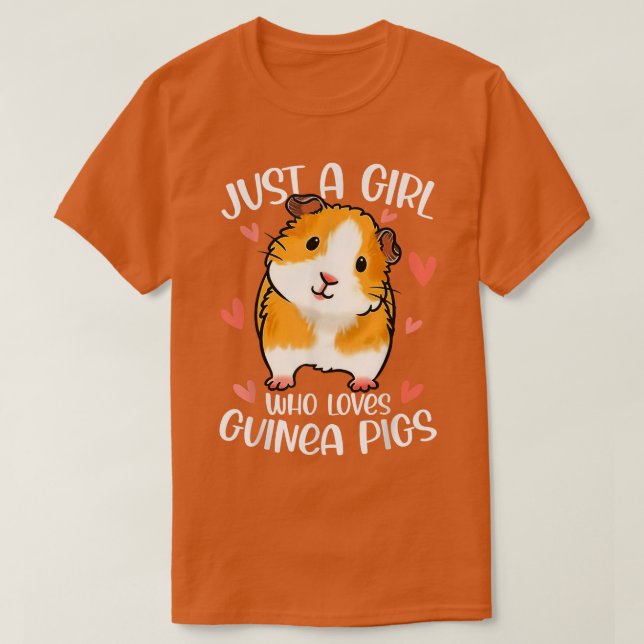 Camiseta Só Uma Menina Que Ama A Guiné É Engraçada (Frente do Design)