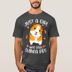 Camiseta Só Uma Menina Que Ama A Guiné É Um Premium Engraça