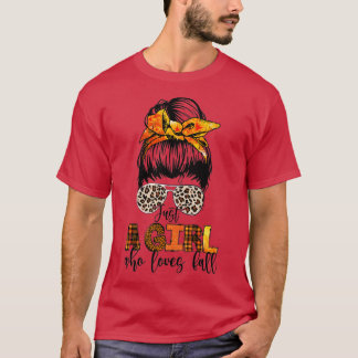 Camiseta Só Uma Menina Que Ama A Queda Do Leopardo Mensagem